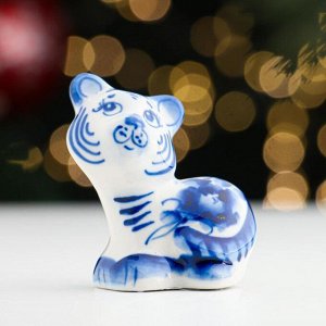 Сувенир "Тигр Смелый", одноцветный, 5,5 см