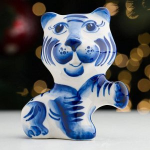 Сувенир "Тигр Киргиз", одноцветный, 9,9 см