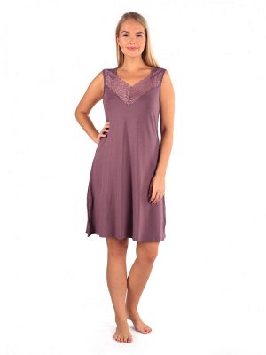 Ночная сорочка женская вискоза "Вероника" пурпур