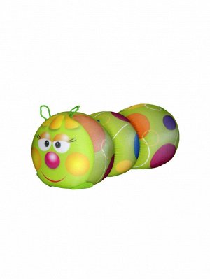 Антистрессовая игрушка-валик "Гусеница Зеленый круг" (малая)