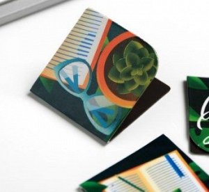 064-0219 Магнитные закладки для книг в открытке "Лучший учитель", 4 шт