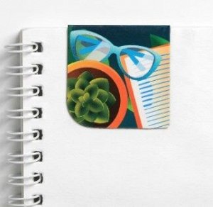 064-0219 Магнитные закладки для книг в открытке "Лучший учитель", 4 шт