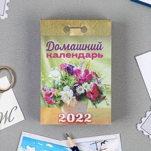 Отрывной календарь "Домашний календарь" 2022 год, 7,7 х 11,4 см