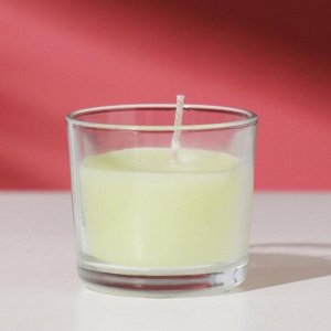 Свеча ароматическая в стакане АЛАНИЯ "Зеленый чай"