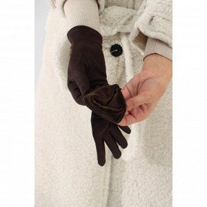 Перчатки женские, безразмерные, цвет чёрный