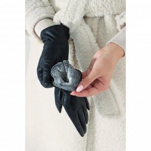Перчатки женские, размер 8, подклад флис, цвет чёрный