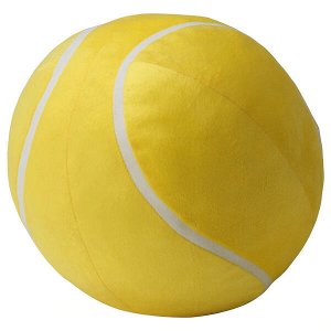 BOLLTOKIG БОЛЛТОКИГ Мягкая игрушка, теннисный мяч/желтый