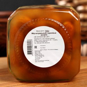 Медово-ореховое ассорти, стекло, 300 гр