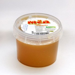 Медовая компания "Мёд правильных пчёл" цветочный,  пластиковое ведро, 140 гр.