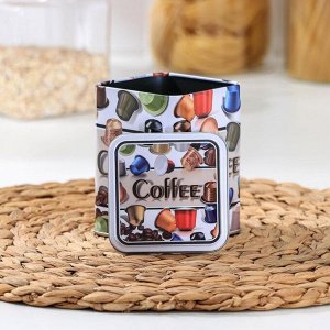 Банка для сыпучих продуктов Coffee, 10x7,5x7,5 см