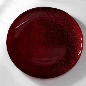 Тарелка «Талисман», d=28 см, цвет красный