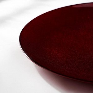 Тарелка «Талисман», d=28 см, цвет красный