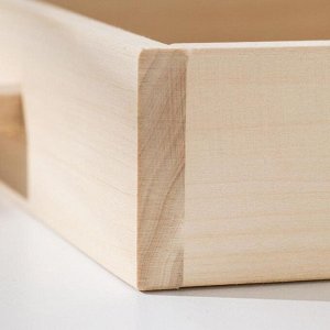 Дарим красиво Поднос деревянный для завтрака 50?30 см, ручки деревянные МИКС