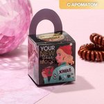 Набор резинок-пружинок с ароматом шоколада Your New Year&#039;s mood, d= 2 см.