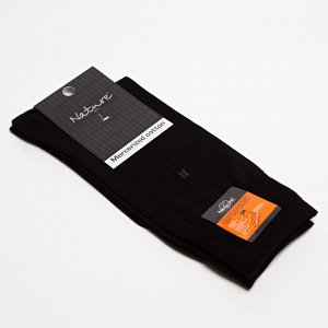 Nature Socks Носки мужские мерсеризованный хлопок демисезонные черного цвета 416
