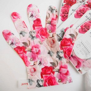 Маска-перчатки для рук с экстрактом розы Rose Petal Satin Hand Mask