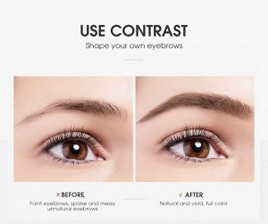 Маркер для бровей O.TWO.O Triple Brow Pen Medium Brown №2 2 ml