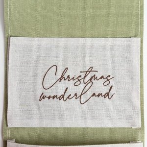 Кармашек текстильный Christmas, 2 отделения, 20x41 см