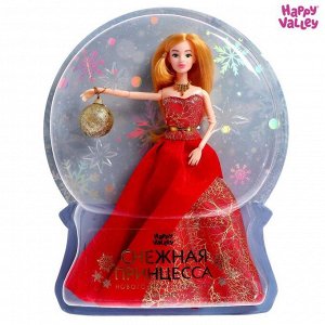 Кукла-модель шарнирная «Снежная принцесса», с аксессуаром, красное платье