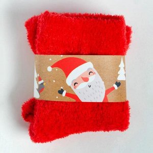 Набор подарочный Santa плед, носки, игрушка, резинки