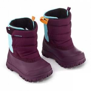 DECATHLON Сапоги зимние лыжные для детей фиолетово-бирюзовые WARM