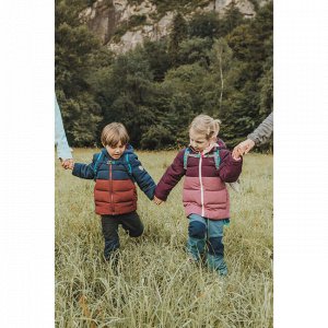 DECATHLON Пуховик походный для детей 2-6 лет фиолетовый QUECHUA