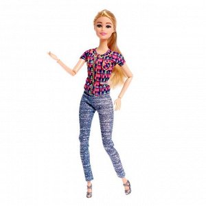 Кукла-модель шарнирная «Стилист Синтия» с мебелью и аксессуарами, МИКС