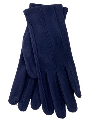 Велюровые демисезонные перчатки, цвет синий