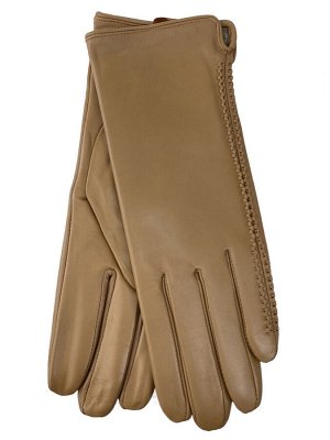 Женские перчатки из натуральной кожи, цвет бежевый