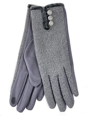 Демисезонные женские перчатки из кашемира, цвет серый