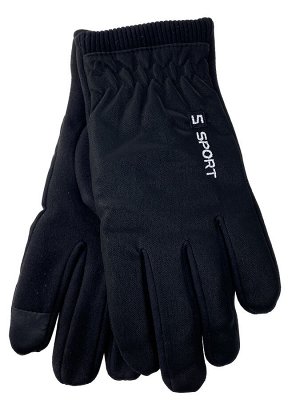 Утепленные перчатки мужские , цвет черный