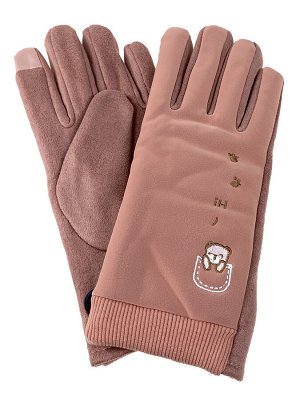 Классические перчатки женские, цвет светло-коралловый