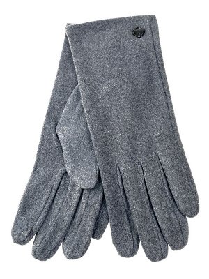 Велюровые демисезонные перчатки, цвет светло серый