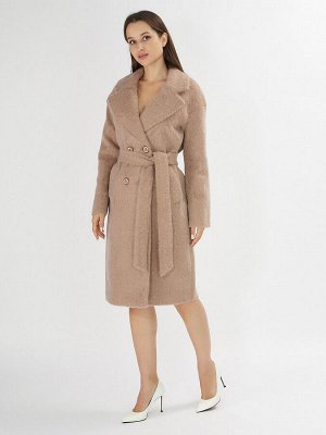 Пальто зимняя женская бежевого цвета 42114B