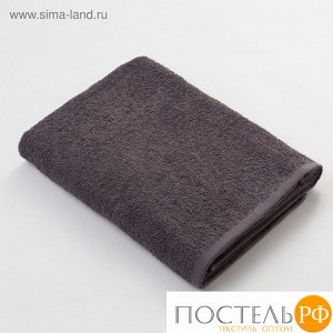 Полотенце махровое "Экономь и Я" 100х150 см серый, 100% хлопок, 340 г/м?