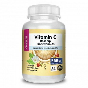 Витамин C CHIKALAB Vitamin C с биофлаваноидами 500мг - 60 таб.