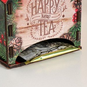 Чайный домик "Happy new Tea" 12х8,6 см