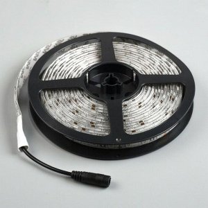 Светодиодная лента 12В, SMD5050, 5 м, IP65, 120 LED, 28.8 Вт/м, 10-12 Лм/1 LED, DC, ЗЕЛЁНЫЙ