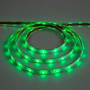 Светодиодная лента 12В, SMD5050, 5 м, IP68, 30 LED, 7.2 Вт/м, 14-16 Лм/1 LED, DC, ЗЕЛЁНЫЙ