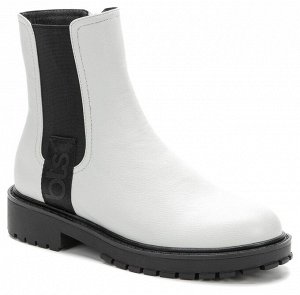 918071/01-02 белый/черный иск.кожа/текстиль женские ботинки (О-З 2021)