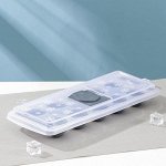 Форма для льда с крышкой, 10 ячеек, 30?12?4,5 см, цвет МИКС