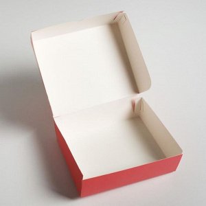 Коробочка для кондитерских изделий «8 марта», 17 x 20 x 6 см