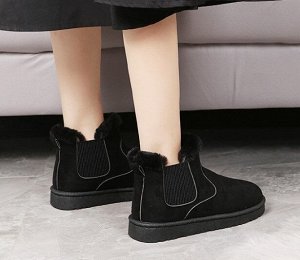 Ботинки женские, цвет черный