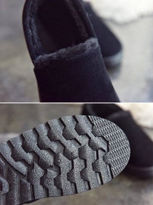 Женские короткие ботинки, цвет черный