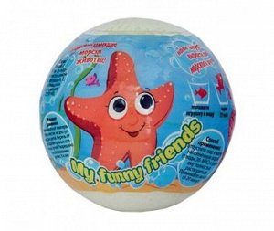 Laboratory Katrin 469303 Средство д/ванн шипучее ароматизированное с растущей игрушкой "My funny friends" 130 г * #  new