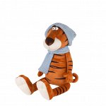 Мягкая Игрушка Maxitoys Luxury, Тигр Гоша в Вязаном Шарфе и Шапке, 20 см MT-MRT022103-20