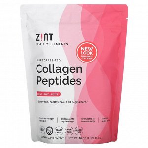 Zint, экологически чистые пептиды коллагена от животных травяного откорма, без вкусовых добавок, 454 г (16 унций)