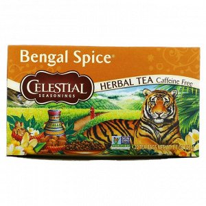 Celestial Seasonings, Травяной чай Bengal Spice, без кофеина, 20 чайных пакетиков, 47 г (1,7 унции)