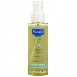 Mustela, Baby Oil with Avocado Oil, 3.38 fl oz (100 ml)