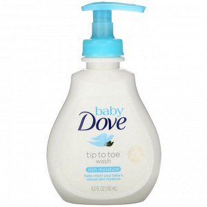 Dove, Baby, Tip to Toe Wash, Rich Moisture, 6.5 fl oz (192 ml)